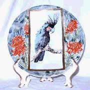 black cockatoo plate